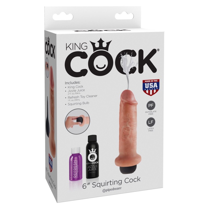 Wibrator-SQUIRTING COCK FLESH 6 INCH